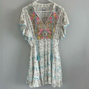 Siya Embroidered Sequin Dress.